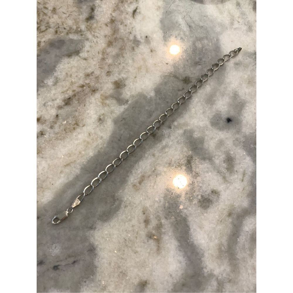 .925 7” Sterling Silver Charm Bracelet #charms #Italy - Picture 4 of 6